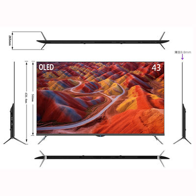 Frameless Border 55 65 75 85 Inch OLED TV 4K Android TV Multi Media Plastic Housing Home or Hotel OLED TV